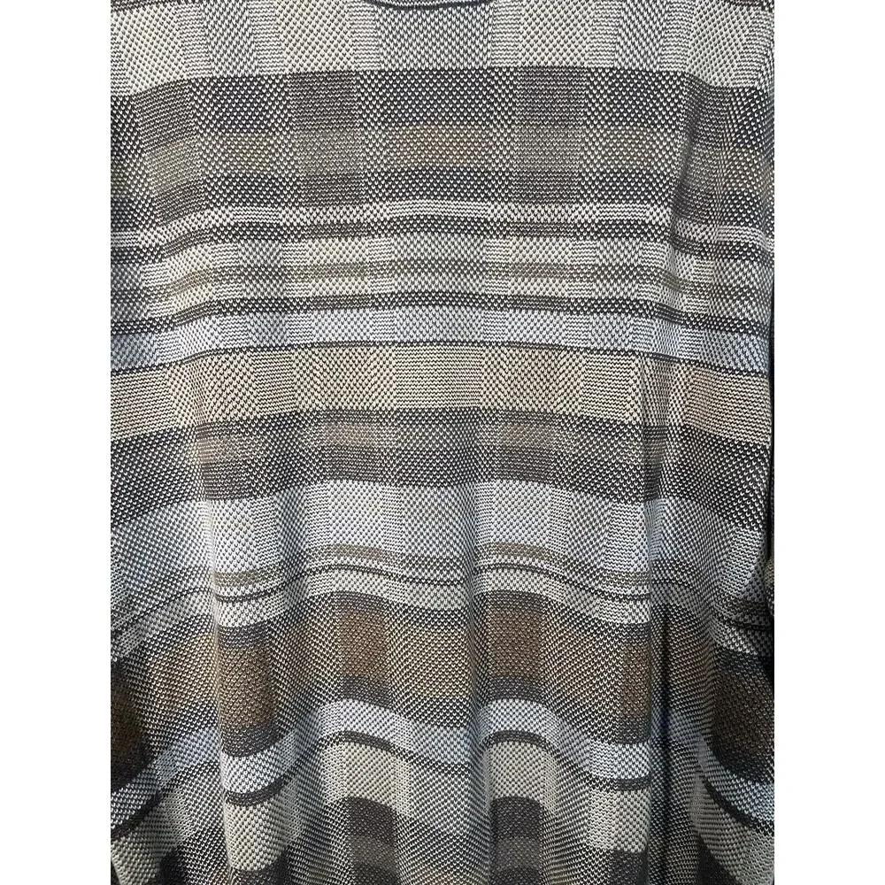 Talbots Men’s 100%‎ Pima Cotton Long Sleeve Sweater Gray Tan Size L